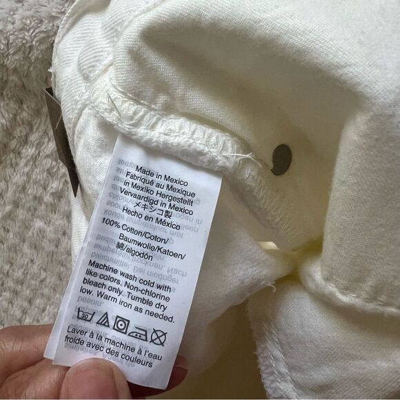 NWT Madewell The Perfect Jean Short in Tile White 32 - Picture 11 of 11